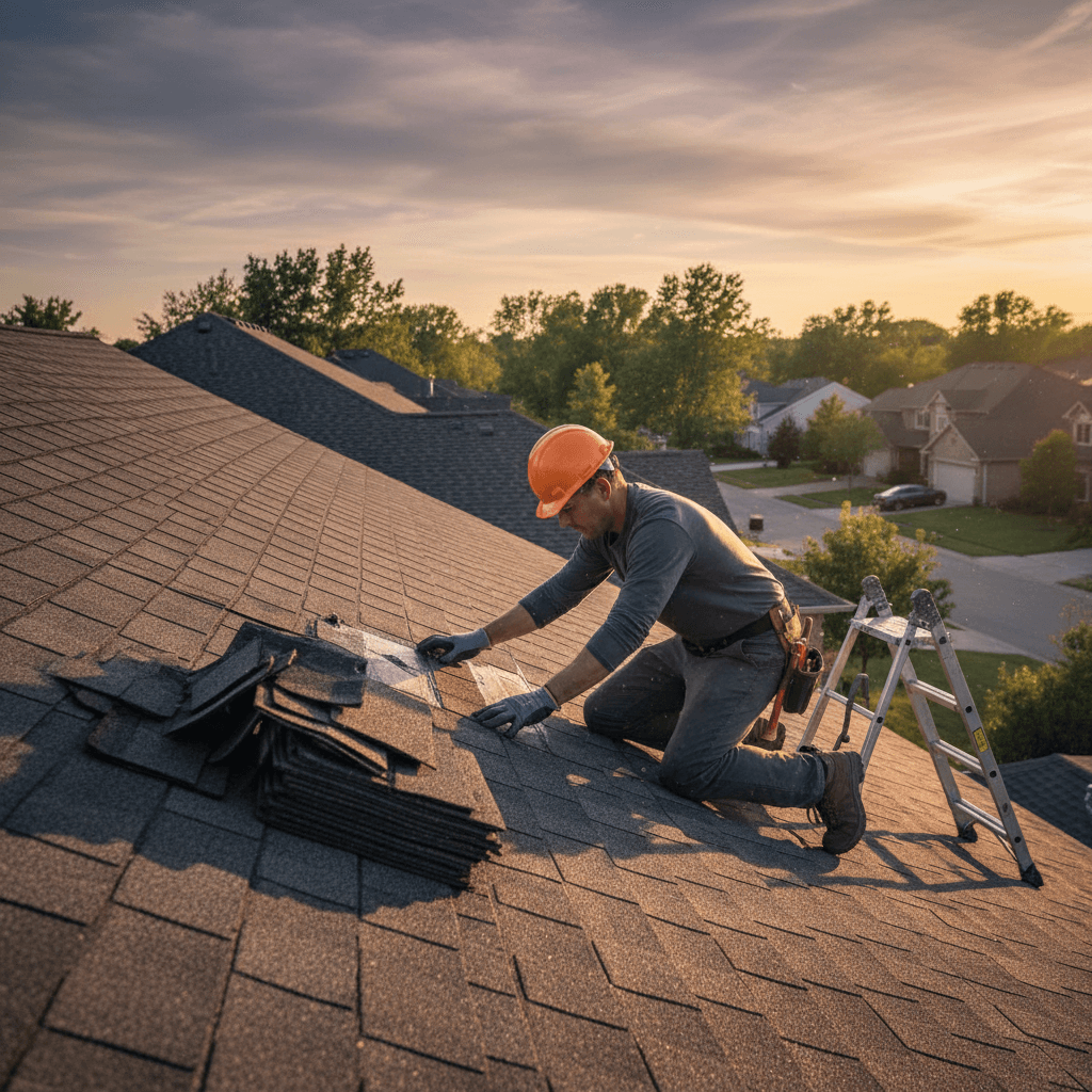 Storm damage repair underway